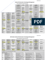 Time Table - Even Semester 29-12-11