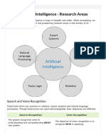 Artificial Intelligence - Research Areas