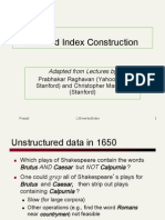 Inverted Index Construction: Adapted From Lectures by