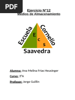 Ejercicio N°12 Medios de Almacenamiento