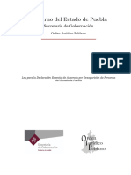 Ley para La Declaración Especial de Ausencia Por Desaparición de Personas Del Estado de Puebla T6 03102024