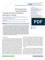 GS-MS Pro Ile, Total Flavonoid and Phenolic Contents and Antioxidant Capacity of Leaves of Vitelleria Paradoxa C.F. Gaertn