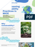 PROJECT - Mainstreaming Sustainability Practices in MICE