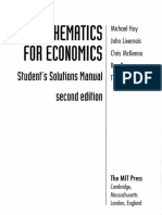 HOY - Solutions Manual For Mathematics For Economics