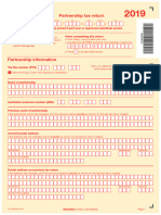 Partnership Tax Return 2019