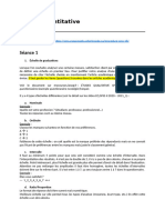 Étude Quantitative - Cours SPSS