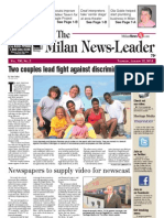 The Milan News-Leader Front Page