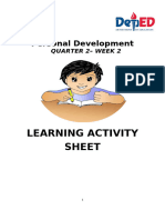 Learner Activity Sheet 2nd Quarter