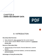 RMB301 - Chapter 8 - Using Secondary Data