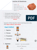 Extraction of Aluminium