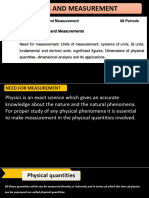 Units and Measurement