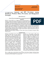 Occupational Exposure and HIV Prevalence Among Healthcare Workers: Risks, Prevention, and Management Strategies (WWW - Kiu.ac - Ug)