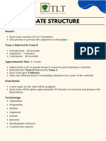 Debate Structure & Program