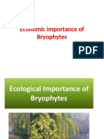 Economic Importance of Bryophytes