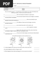 Diffusion Osmosis Worksheet 166kg27