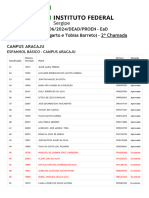 RETIFICADO - 2 Chamada - Matrícula Nos Dias 10 A 14 - 10 - 2024 - FIC