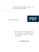 Contestação. Negativa Geral. Nomeação Defensor Dativo. Alimentos. Guarda