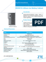 Data Sheet - ZXDUPA-WR12 (V2.6R03M13) Lithium-Ion Battery Cabinet