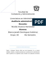 Auditoria Administrativas, Conceptos y Antecedentes.