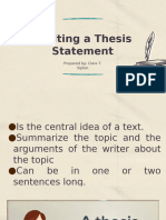 Thesis Writing