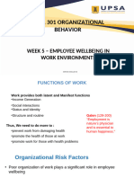 Week 5 Employee Well-Being in Health Environments