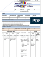 Formato de Planificación PCA