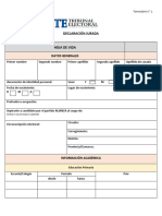 Formulario n.1 Hoja de Vida