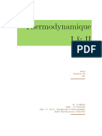 Thermodynamique 1et 2