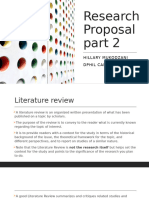 Research Proposal Part 2