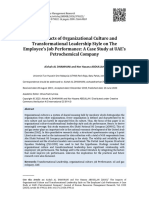 The Impacts of Organizational Culture and Transformational Leadership Style On The Employees Job Performance A Case Study at UAEs Petrochemical CompanyIBIMA Business Review