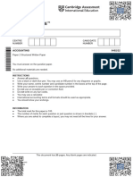 Igcse Accounting Paper 2 + Marking Scheme February March 2024