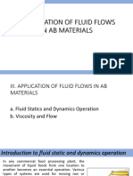 Application of Fluid Flows in Ab Material