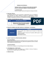 Terminos de Referencia Recarga de Balones de Oxigeno