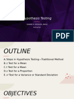 Week 7 Hypothesis Testing