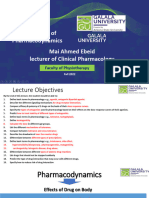 2 - Lecture 2 Pharmacodynamics Mai