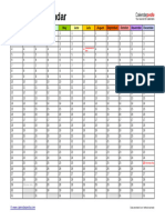 Perpetual Calendar Landscape 1 Page