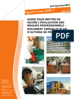 Prev317 Mettre en Oeuvre Evaluation Des Risques Professionnels