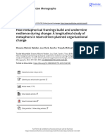 How Metaphorical Framings Build and Undermine Resilience During Change A Longitudinal Study of Metaphors in Team-Driven Planned Organizational Change