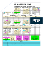 2024.25 Academic Calendar