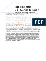 What Explains The Decline of Serial Killers