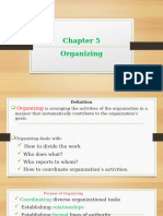 Chapter 5 - Organizing