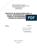 Proyecto de Educación para La Salud Intervención en Una Familia