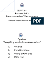 ENV - 107 - Lecture 5 - 6-1 - Ecological Footrpint, Resources & Pollution