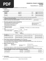 Sample Residential Tenancy Agreement