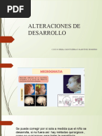 Alteraciones de Desarrollo