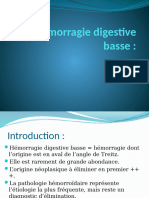 Hémorragie Digestive Basse