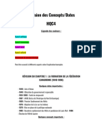 Concepts Et Dates en HQC4 Révision