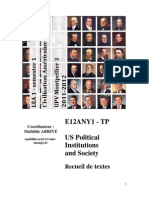 E12ANY1 - TP US Political Institutions and Society: Cueil de Textes