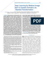 Generalizing Deep Learning For Medical Image Segmentation To Unseen Domains Via Deep Stacked Transformation