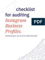 Instagram Audit Checklist 2024